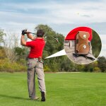 Sac de rangement en cuir pour balles de golf, porte - outil, pochette pour ranger 2 balles, cadeau pour ...