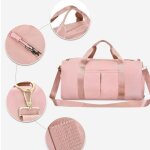 Sac de sport femmes fitness etanche poche sac a dos cacher chaussures sac voyage rose
