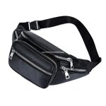 Sacs de taille en cuir pu, sacs de ceinture d'argent, banane rglable, pochette de voyage de hanche, ...