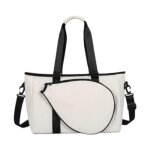 Sac de tennis léger pour 2 raquettes pour femmes et hommes, sac de sport blanc Sac de tennis léger pour 2 raquettes pour femmes et hommes, sac de sport blanc