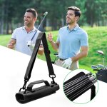 Sac de transport en nylon l�ger pour club de golf, pochette de voyage en maille pour l'entra�nement a ...
