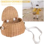 Sac de vlo en osier tiss, panier de vlo, petit panier arrire en rotin fait a la main, sacs de selle ...