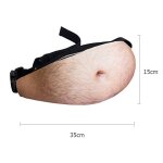 Sac de ventre 3d en pu pour hommes, nouveaut�, sac de taille de bi�re, sac de rangement antivol pour ...