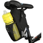 Sacoche de selle de v�lo, sacoche de rangement sous la selle en fibre de carbone, sacoche pour bouteille ...