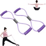 Saludea bande de résistance avec poignées, corde de tension elastique en forme de 8, extenseur de poitrine, ... Saludea bande de résistance avec poignées, corde de tension elastique en forme de 8, extenseur de poitrine, ...