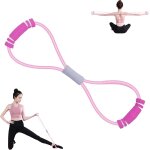 Saludea bande de résistance avec poignées, corde de tension elastique en forme de 8, extenseur de poitrine, ... Saludea bande de résistance avec poignées, corde de tension elastique en forme de 8, extenseur de poitrine, ...