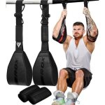 Sangles abdominales de musculation en cuir - ab straps pour exercices d'abdominaux et lev�s de jambes ...