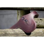 Sangle bavette en similicuir pour cheval + mousqueton hfi