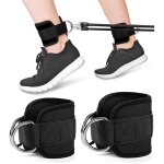 Sangles de cheville fitness sangle de cheville kickbacks le noir