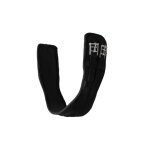 Sangle de dressage d'�quitation pr�form�e n�opr�ne avec elastique horze samara 50 cm mixte noir