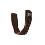 Sangle de dressage d'�quitation pr�form�e n�opr�ne avec elastique horze samara 70 cm mixte marron