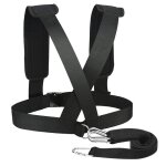 Sangle d'épaule portante, harnais de traction de pneus, entraînement de résistance physique le noir Sangle d'épaule portante, harnais de traction de pneus, entraînement de résistance physique le noir