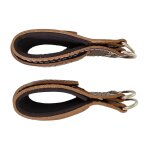 Sangles de tirage pour cheville en cuir + mousqueton gladiatorfit (lot de 2)