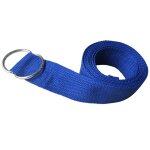 Sangle de yoga en coton durable, sangles d'exercice r�glables avec boucle en d, donne une flexibilit� ...