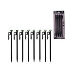 Sardines piquets de tente en acier forg� s45c pour sols durs et pierreux - lot de 6 ancrages robustes ...