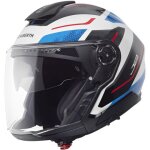 Schuberth j2 sigma casque jet, blanc - rouge - bleu, taille m pour hommes