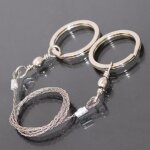 Scie a chaîne a main avec fil en acier, equipement de poche de survie, matériel d'urgence pour l'extérieur, ... Scie a chaîne a main avec fil en acier, equipement de poche de survie, matériel d'urgence pour l'extérieur, ...
