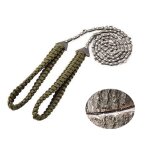 Scie a chane manuelle pour camping en plein air, corde tresse, coupe fil, outils de survie, randonne ...
