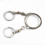 Scie a chane manuelle en fil d'acier, 2 pices, pour l'extrieur, survie, fretssaw, kit d'urgence, camping, ...