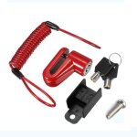 Scooter electrique anti - vol de fil d'acier antivol disque freins roues verrou avec corde pour xiaomi ...