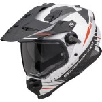 Scorpion adf - 9000 air feat casque de motocross, noir - blanc - rouge, taille m pour hommes