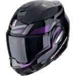 Scorpion exo tech evo conquer casque, noir - pourpre, taille s pour hommes