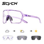 Scvcn lunettes de soleil de cyclisme lunettes photochromiques mode pour hommes femmes vlo montagne route ...