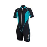 Seac combinaison en n�opr�ne pour femme shorty 2, 5mm ciao l noir - noir / bleu clair