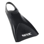 Seac palmes atom - silicone - noir - s