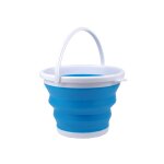 Seau de p�che pliable portable avec couvercle, seau de p�che, seau de stockage d'eau de bain de lavage ...