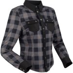 Segura jovan chemise de moto pour dames, noir - gris, taille 42 pour femmes