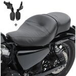Selle biplace set pour harley davidson sportster 1200 custom 14 - 20 + repose - pieds s - aa3