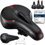 Selle confortable, selle vlo gel ergonomique avec boule d'amortisseur a double ressort, sige de vlo ...