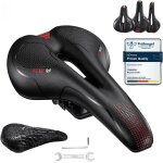 Selle confortable, selle vlo gel ergonomique avec boule d'amortisseur a double ressort, sige de vlo ...