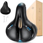 Selle confortable, selle vlo gel ergonomique avec boule d'amortisseur a double ressort, sige de vlo ...