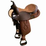 Selle en cuir et cordura brad ren's western