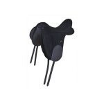 Selle de dressage zeus souple 16. 5 noir