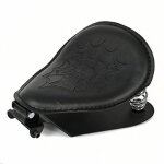Selle moto solo marron pour bobber / chopper / sportster / custom avec ressorts / support kit