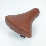 Selle pilote rsm pour auto mbk marron 2 ressorts noirs neuf
