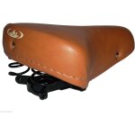 Selle avec ressorts en cuir synth�tique id�ale pour v�lo graziella - vintage