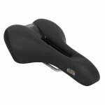 Selle royal loisir ellipse avec trou central noir femme 260x197mm materiau double couche