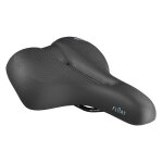 Selle royal loisir float avec trou central noir mixte large 251x228mm a memoire de forme