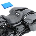 Selle solo gel pour harley davidson touring 09 - 25 rider seat rh4 noir
