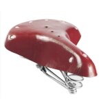 Selle de v�lo en faux cuir vintage, coussin de si�ge de v�lo de route et vtt