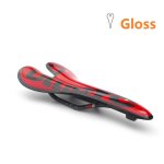 Selle de vélo de route ultralégère en fiber de carbone, noir, rouge et vert Selle de vélo de route ultralégère en fiber de carbone, noir, rouge et vert