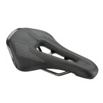 Selle de vlo en cuir pu, confortable, anti choc, avec coussin de gel, pour vtt et vlo de route