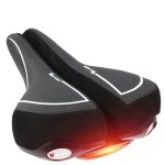 Selle de vlo avec feu arrire coussin de vlo antichoc respirant feu arrire de vlo