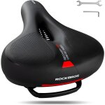 Selle de vlo gel ergonomique avec amortisseur a double ressort, sige de vlo universelle respirant ...