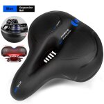 Selle de vlo large, douce et epaisse, absorbant les chocs, amissi, respirant, anti - pluie - type su ...