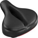 Selle de vlo large - selle de vlo de ville - sige ergonomique - 25 x 20 x 12 cm (l x l x h) - rembourr ...